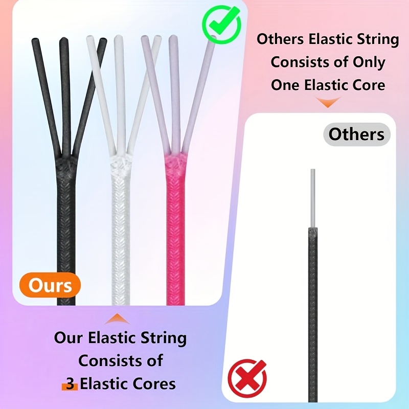 Two Rolls of Elastic for Bracelets, 330 Feet Total